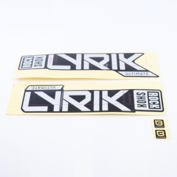 ROCK SHOX Fork Decal Kit, Lyrik Ultimate 2023+ silver for black main product photo