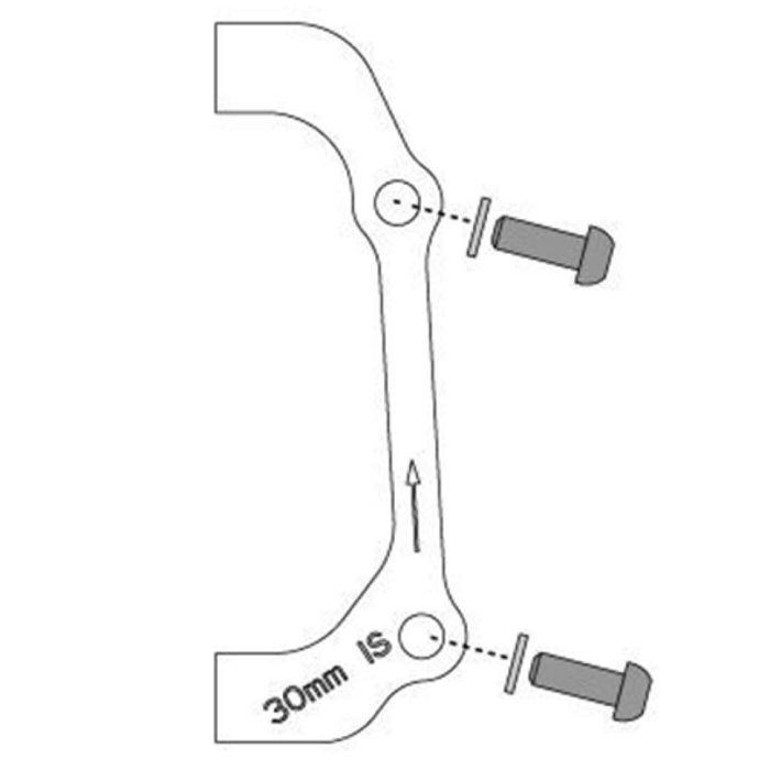 SRAM IS Bracket - 30 IS (Rear 170) main product photo